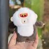 Мягкие игрушки Обезьяна с белой мордочкой Плюшевая игрушка Мягкий мех Плюшевая кукла Шимпанзе Кукла Брелок Держатель для ключей 12 см Обезьяна Подвеска на машину