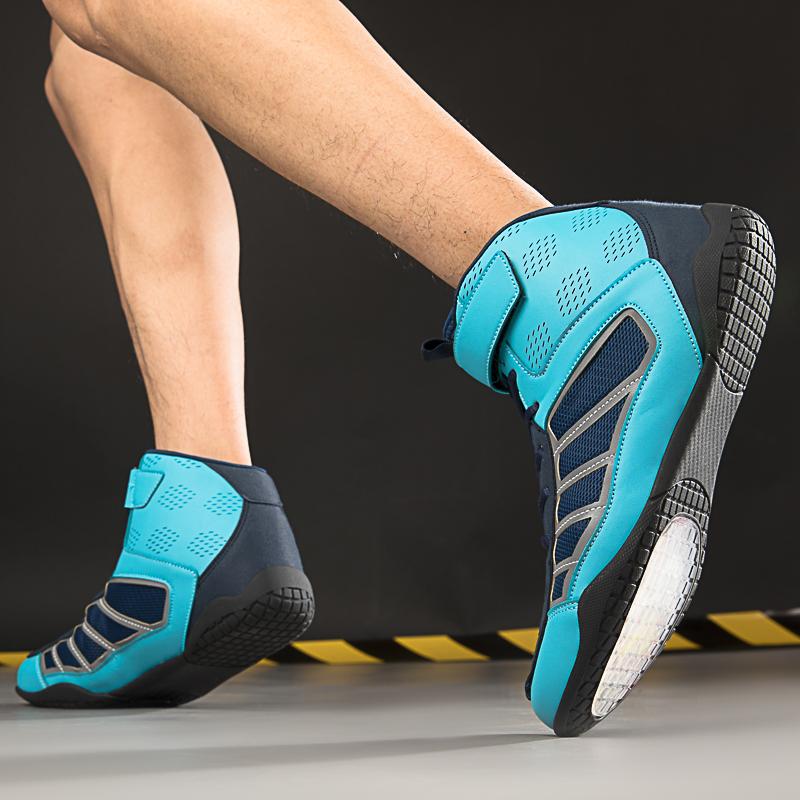 Боксерские ботинки унисекс 36-46, дышащие сетчатые ботинки большого размера, легкие боксерские ботинки, боевая тренировочная обувь, мотоциклетные ботинки