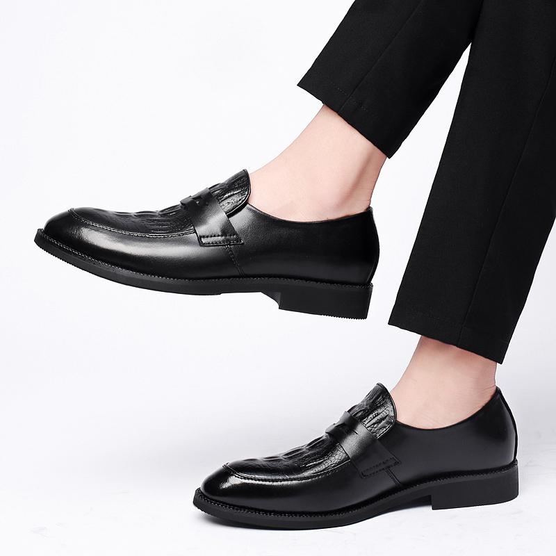 Роскошный бренд, модная мужская повседневная обувь, мужская обувь из натуральной кожи, официальная обувь без шнуровки, мужская обувь ручной работы