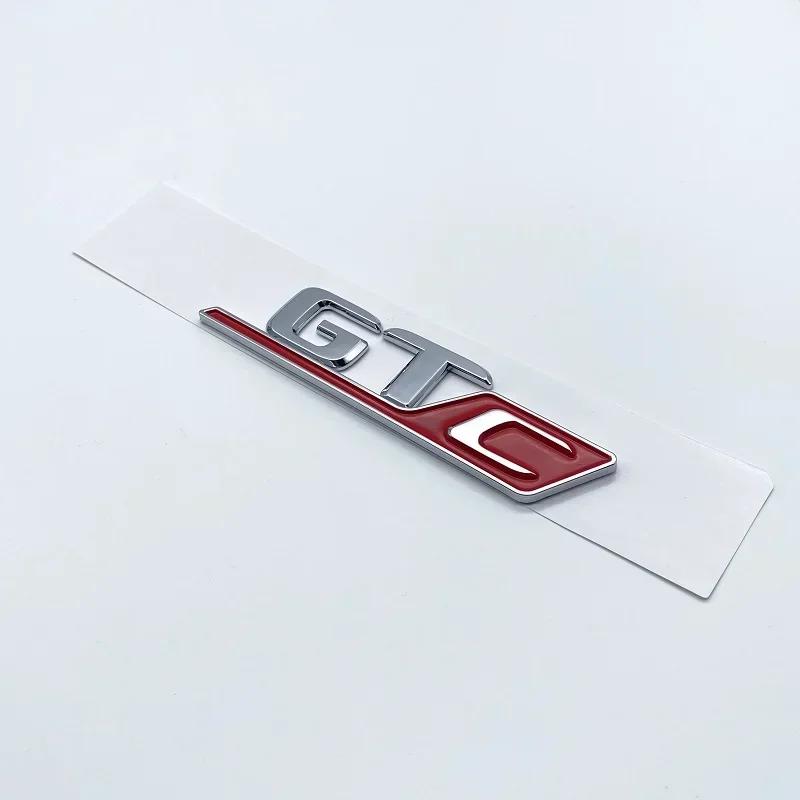 3D Flat Letters ABS Emblem GT GTC V8biturbo for Mercedes Benz AMG Car Trunk Lid Nameplate Badge Logo Sticker Chrome Glossy Black MU8