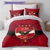 Alahly Pattern Bedding,Quilt Set Quilt Cover Pillowcase Home Decoration Birthday Gift (1 * duvet cover + 2 * pillowcase, without core)