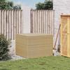 Garden Storage Box Beige 291 L Poly Rattan