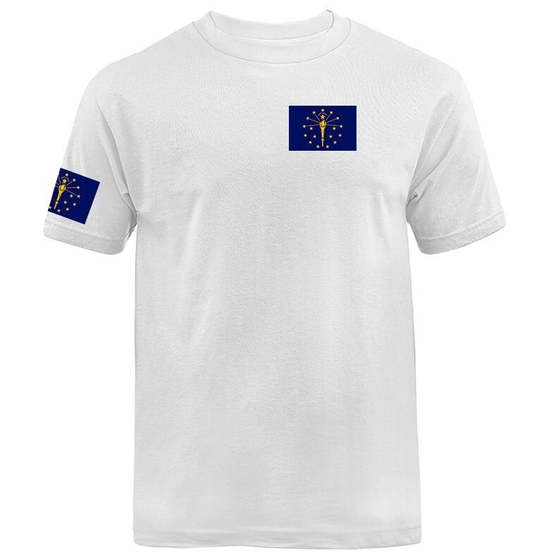 State of Indiana Flag Crest IN Graphic T-shirt
