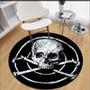 Ковер с черепом, мягкая ткань, круглый напольный коврик, ковер для комнаты, ковер для спальни, ковры для гостиной, коврики для гостиной