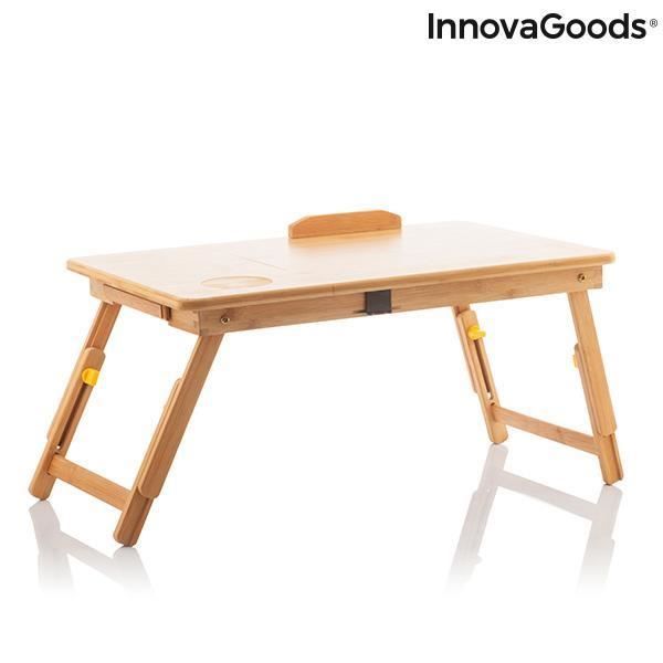 Lapwood InnovaGoods Bamboo Folding Side Table