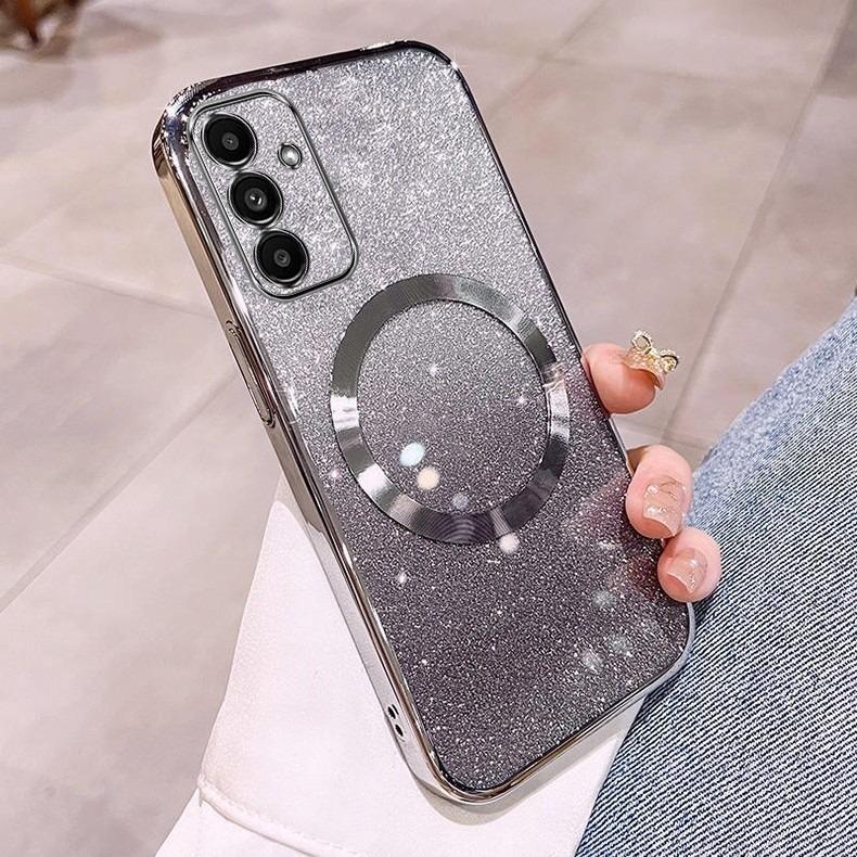 Подходит для чехла мобильного телефона OPPO Reno12 Pro, магнитная защелка, гальваническое покрытие, градиентный блеск, A58, простой, 3A79, новый противоударный чехол