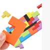 Wooden Cube Jigsaw Building Blocks Early Childhood Education Geometric Jigsaw Puzzle Early Education Toys