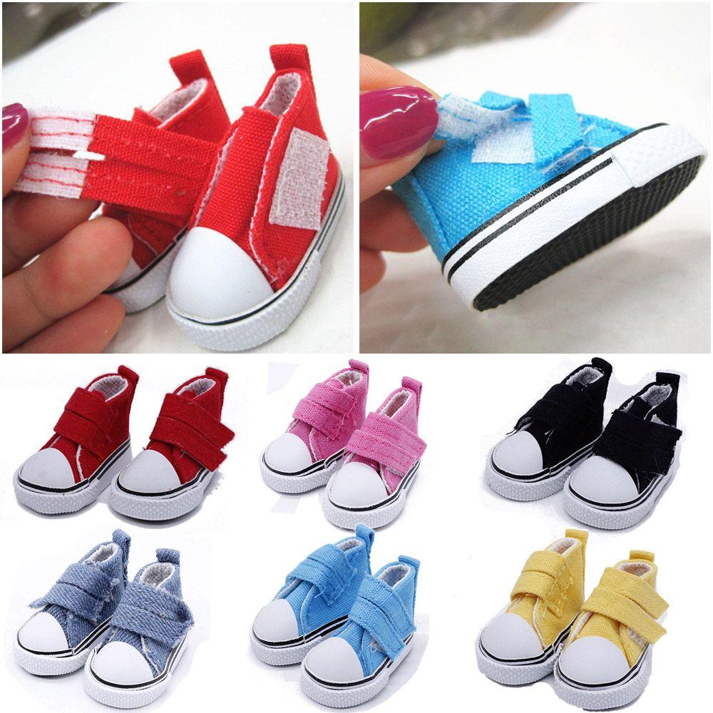 Пара реквизитов ручной работы длиной 5 см, игровой домик, джинсовая ткань, игрушки, аксессуары, кукольная обувь, мини-кеды