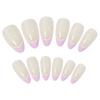 Detachable Manicure Tool Full Cover Nail Tips Flower Almond False Nails French Fake Nails Wearable