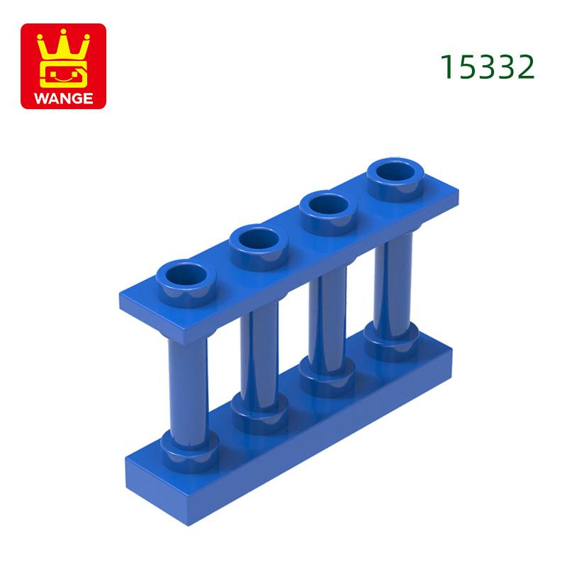 65Pcs/lot 15332 Fence Railing Construction Brick Moc Colour Castle Accessories Works With featuring Block DIY Children's playthings