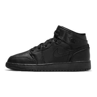 Air 1 Mid GS Triple Black 2022 Детские кроссовки 554725-093