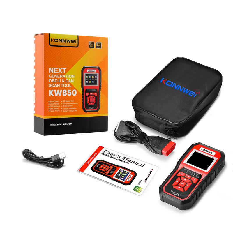 2026 KONNWEI KW850 Car OBD2 Diagnostic Tools Auto Scanner Engine System Check Live Data Clear Code Reader DTC Lookup Fault Code