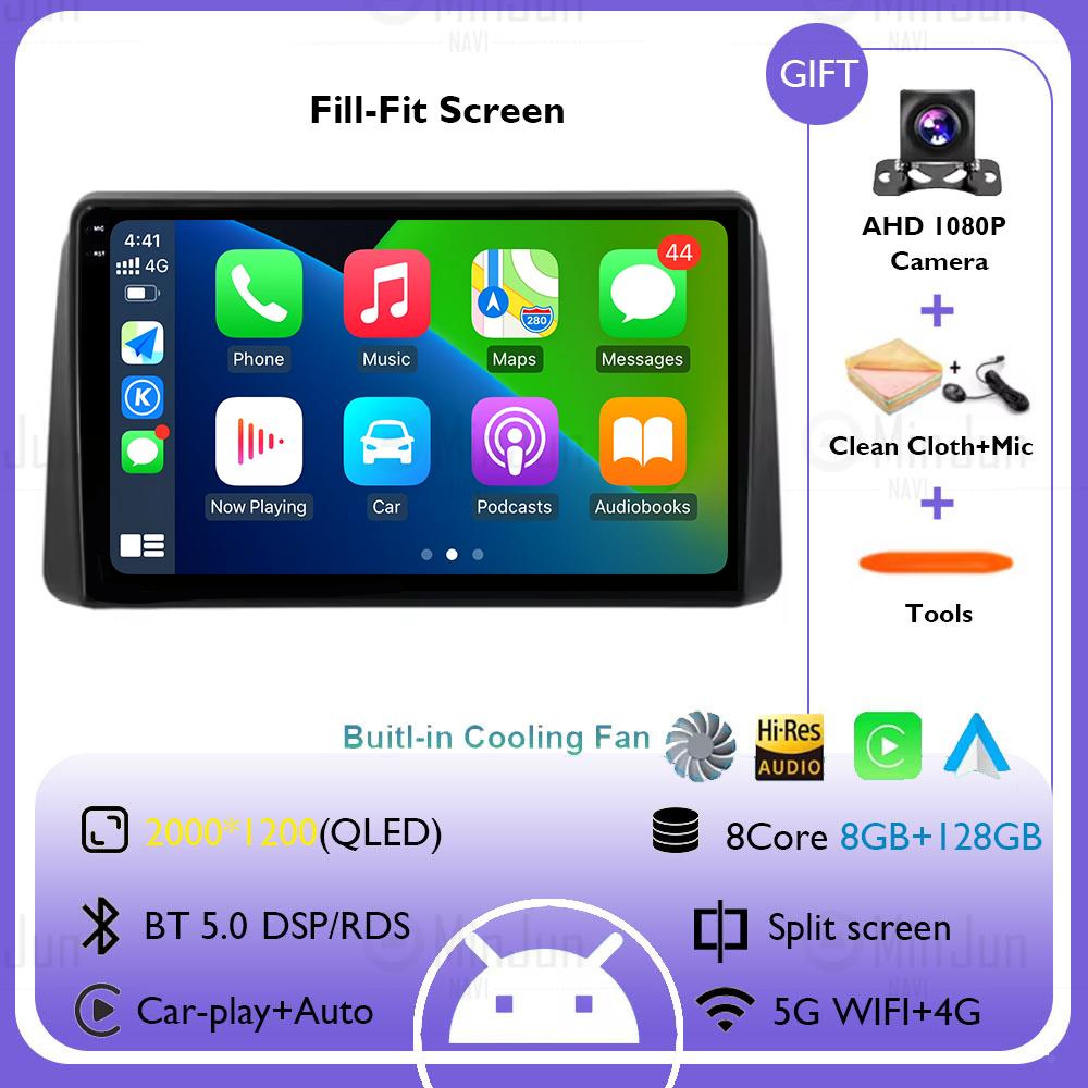 Для Chrysler 2011 - 2015 Grand Voyager 5 Car Radio Android 14 Мультимедиа Беспроводной Carplay Авто Стерео QLED Сенсорный Экран