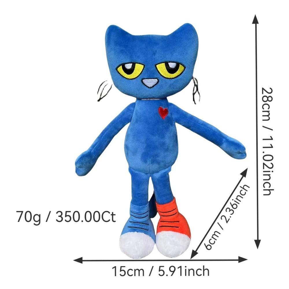 30cm Cartoon Smile Pete Cat Plush Toy Anime Blue Kitty Animal Stuffed Doll Accompany Baby Sleeping Dolls Kids Birthday Present