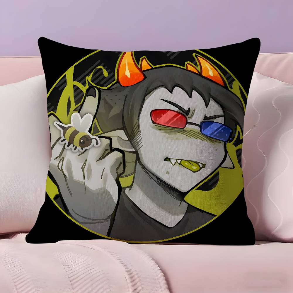 Anime HHomestuck Pillow Case Ultra Soft Skin Friendly Fabric Cloud Like Comfort Concealed Zipper