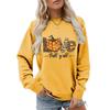 Leopard-print Pullover Casual Crew Neck Long Sleeve Top New Fashion Women's Hoodie Love Fall Y'all
