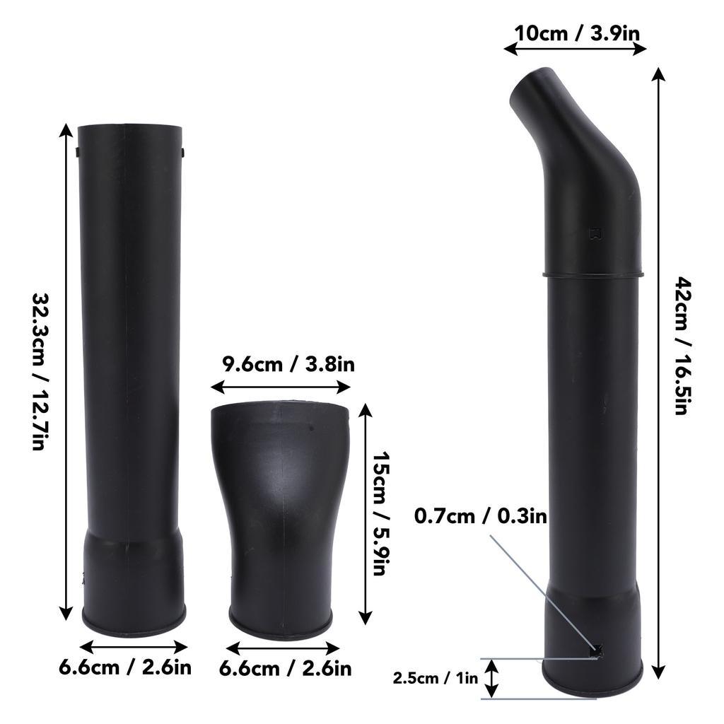 Насадки для воздуходувки Хорошая совместимость Плоский конец Многофункциональные насадки для сушки автомобиля Легкая установка Эффективные ABS для двора