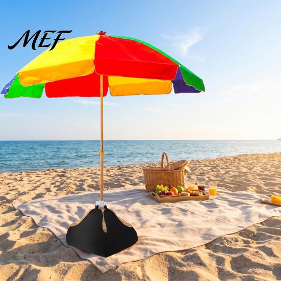 Camping Umbrella Support Beach Base Weight, Fillable Sand Bag Oxford Cloth Picnic Sunshade Stabilizer Heavy Duty Sandbag Stand for Outdoor Patio