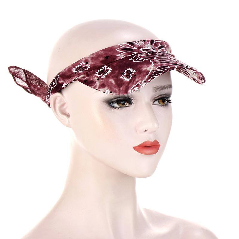 1PC Leisure Sunscreen Hedging Cap Peaked Cap Printed Bandana Scarf For Women Men Outdoor Supplies EMA