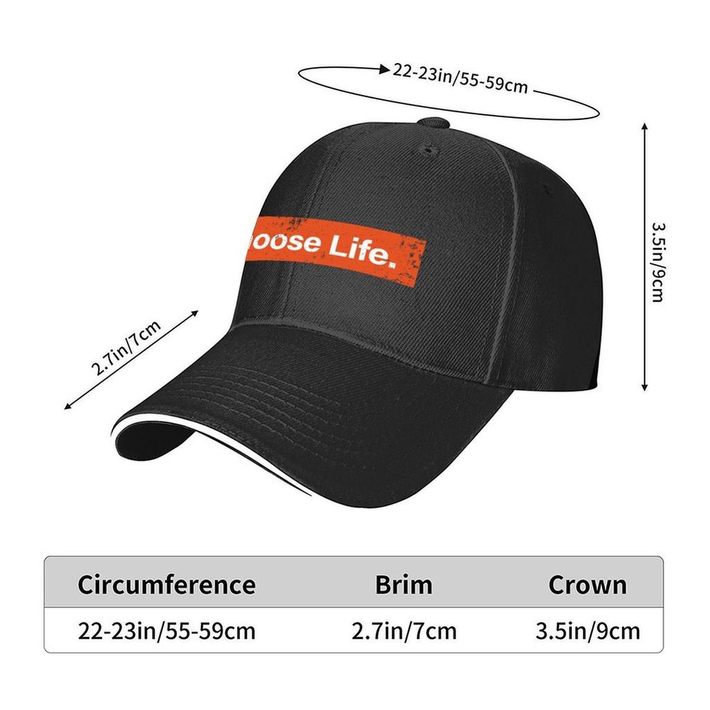 Choose Life Trainspotting Baseball Cap Thermal Visor Golf Hat Man Fashion Beach dad hat Womens Mens
