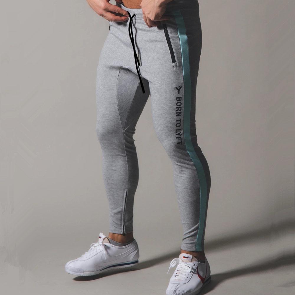 Men Jogger Pants Gym Fitness Cotton Sweatpants Running Sports Training Skinny Trousers Track Pants