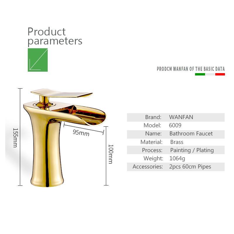 Медный ретро-смеситель для раковины с водопадом и одним отверстием над столешницей под столешницей Ретро-смеситель для горячей и холодной воды