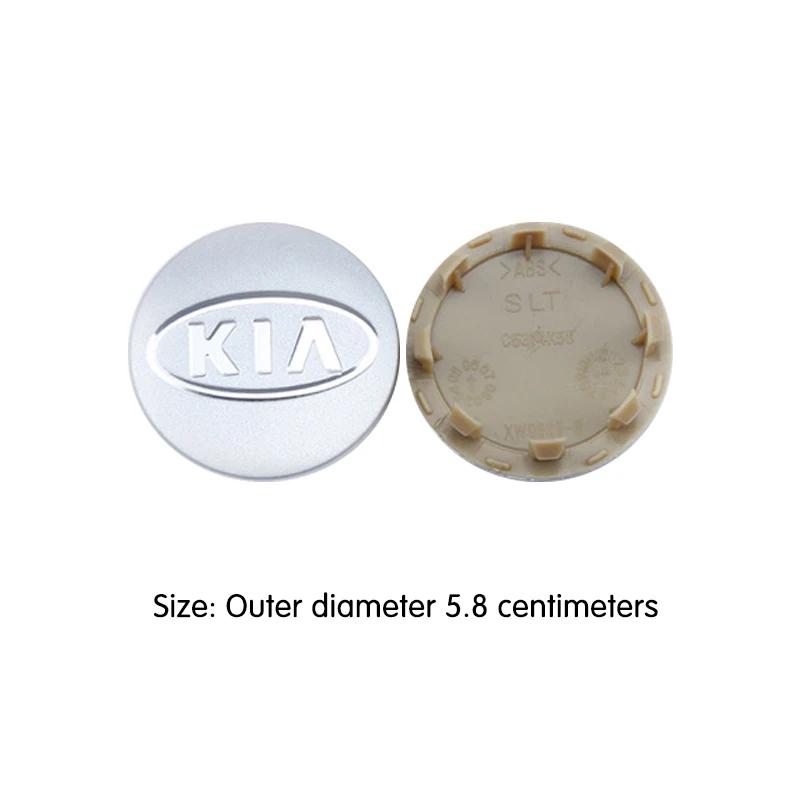 4pcs/Set 58/60/mm Car Wheel Center Hub Caps For KIA Rio Soul Seltos Forte K5 K3 Niro Sorento Stinger Sportage Cerato EV6 Ceed WS5