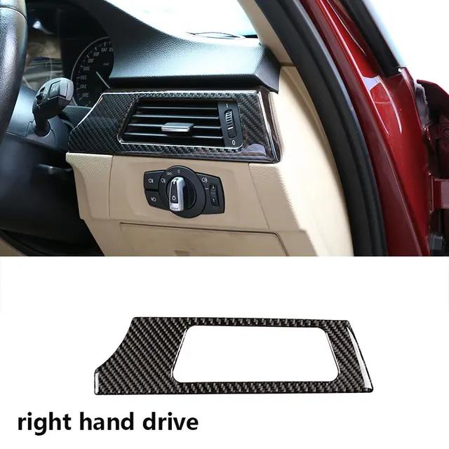For BMW 3 Series E90 E92 E93 2005-2012 Soft Carbon Fiber Car Center Console Gearshift Panel Cover Trim Sticker Car Accessories