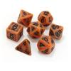 Набор игральных костей Die Hard Polymer RPG Polyhedral (Тыквенный Голем)