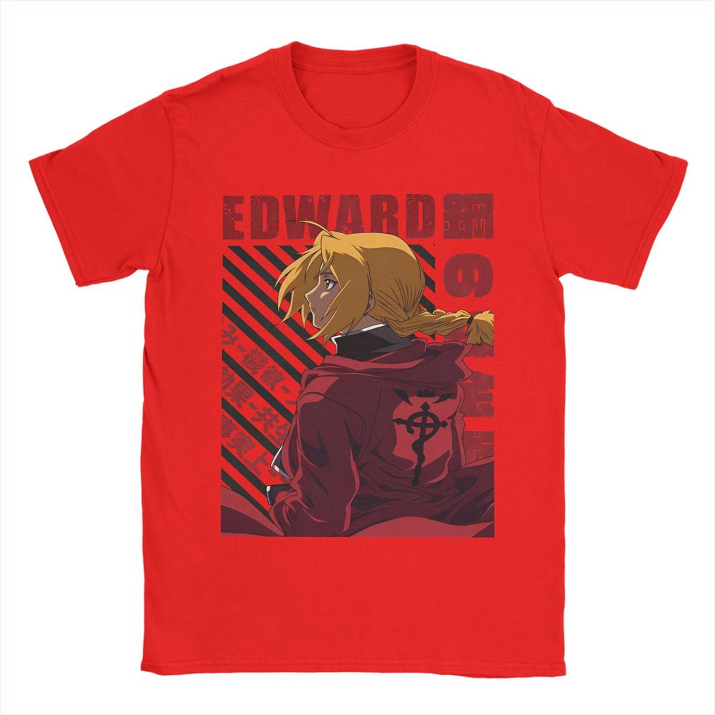 Elric Brothers Fullmetal Alchemist Unisex T Shirt Crazy Tee Shirt Short Sleeve O Neck TShirt Cotton Gift Idea Clothing