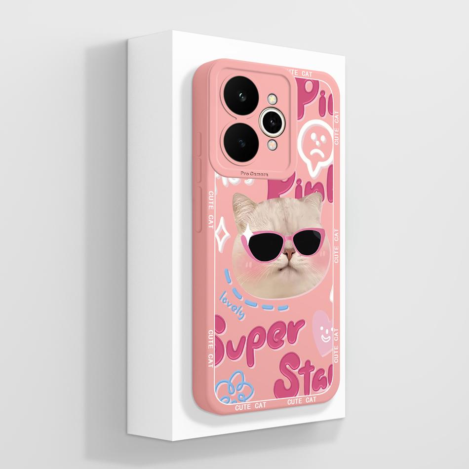 For Realme 15 Pro 5G Phone Case Pretty Flowers Patterns Soft Liquid Silicone Full Coverage Cover For Realme15 Shockproof Bumper
