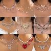 Accessories, Niche Design Sense Pearl Sweet Cool Y2k Butterfly Choker Summer Dopamine Necklace Women