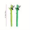 10pcs 0.5mm Cartoon Panda Climbing Tree Gel Pen Creative Cartoon Pen Cute Learning Stationery Office Water-based Signature Pen