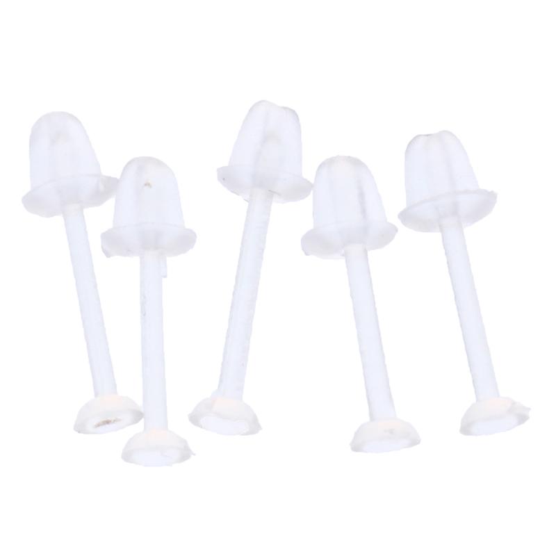 Diy Ear Jewelry Transparent Ear Plug Earring Needle Invisible Plastic Ear Stick Flat Blank Ear Stud Plug