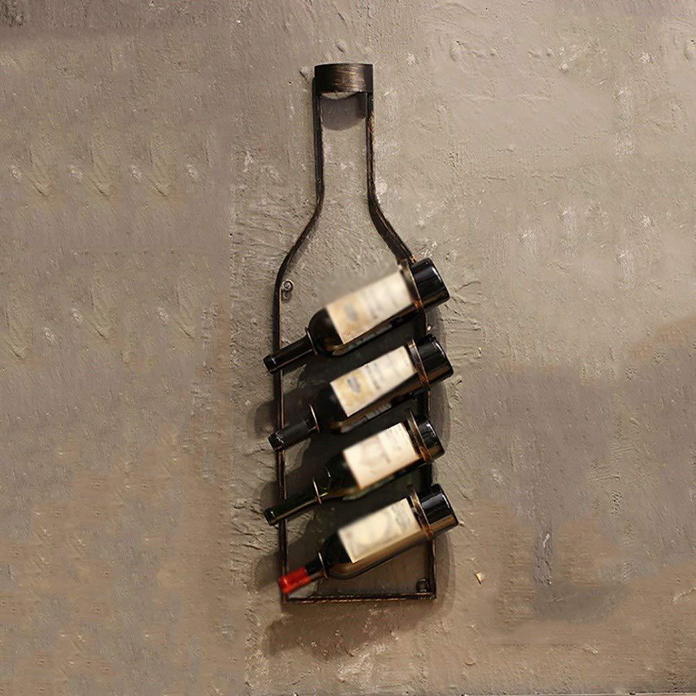Display Oversized Retro Wine Rack Iron Wine Bottle Storage Organizer Home Restaurant