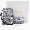 Dior Dior Сумка через плечо многофункциональная для путешествий Pouch Toile de Jui Черный / белый Нейлон Женская Б/у