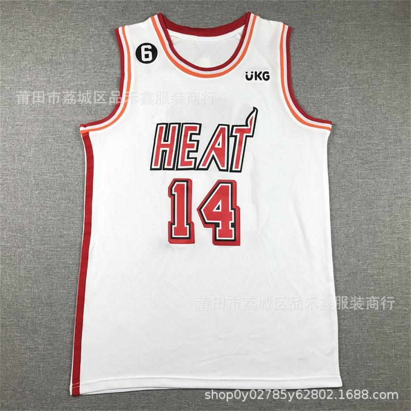 Miami Heat Basketball Jersey Men Women Cotton Team Uniform Shirt With Herro Butler Ado Wade Numbers