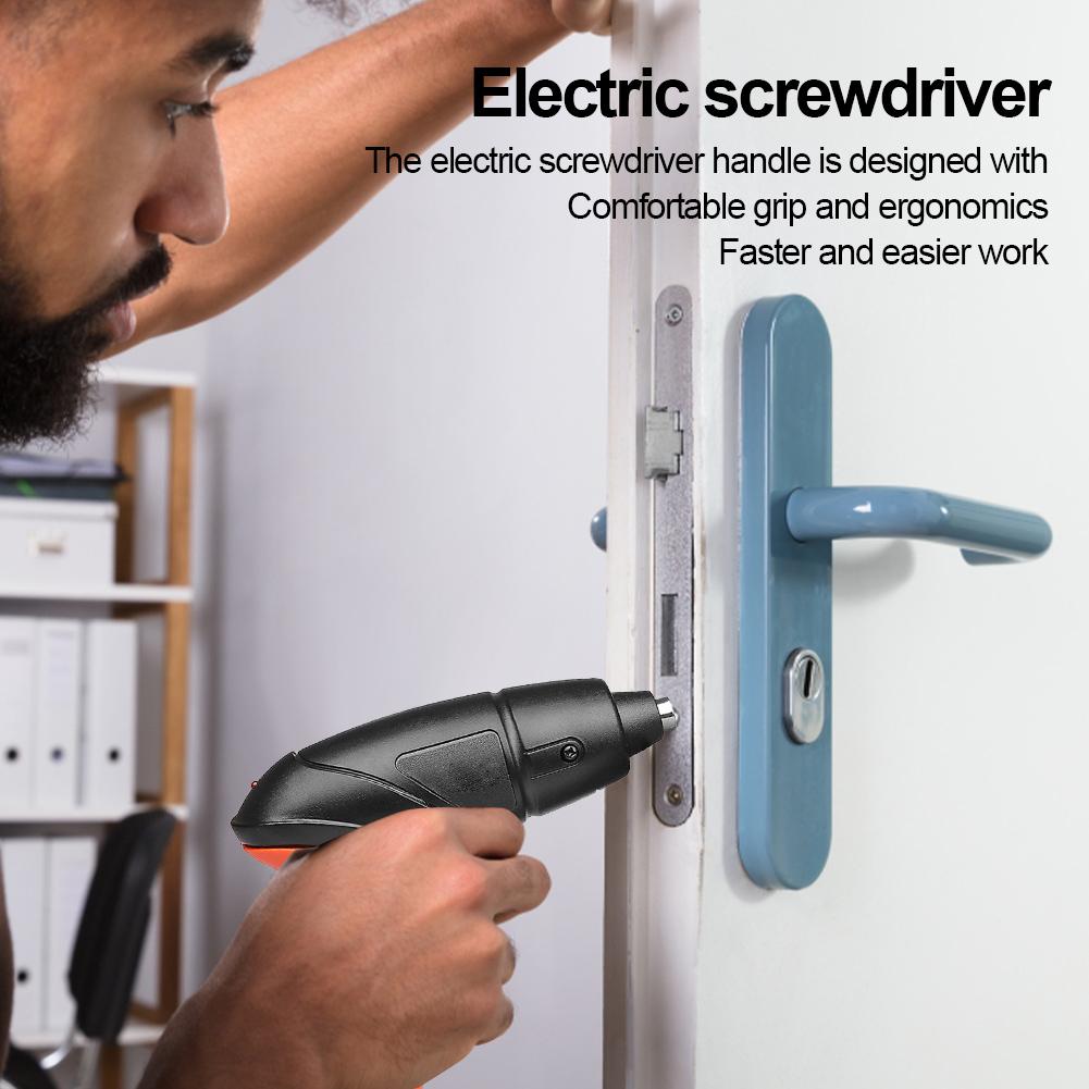 Набор электрических отверток 4 В, мощная ударная отвертка, дрель, 250 об/мин, отвертка с литиевой батареей, 1800 мАч, перезаряжаемая