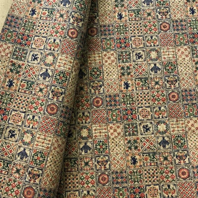 100x138cm Artificial PU Printed Leather Fabric for Background Decorative Shoes Fashion Fabrics DIY Design Material 0.5mm Thickn