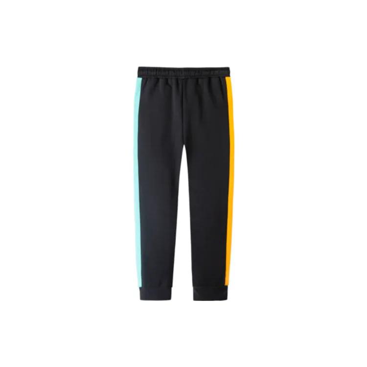 Jordan Knitted Sweatpants Air Thermal Patchwork Comfortable Fleece Lined Black Kids' (Unisex) Knitted Sweatpants JD2232140GS 001