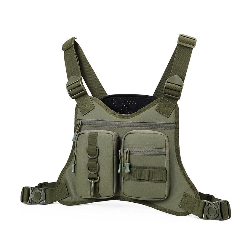 Hot Selling Oxford Sports Fishing Cycling Unisex Chest Bag Sports Exercise Hunting for Running Hiking Cross-Border Vest B037A