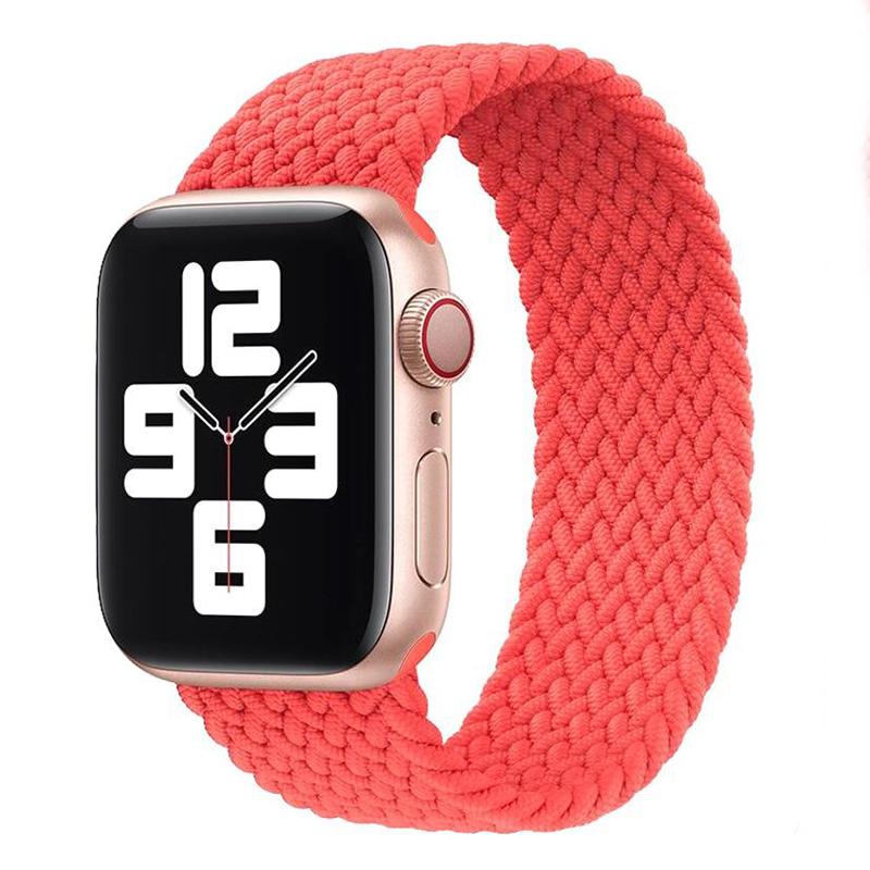 Плетеный ремешок из нейлоновой ткани Solo Loop для Apple Watch Band 44 мм 40 мм 38 мм 42 мм эластичный браслет для Iwatch Series 6 SE 5 4 3
