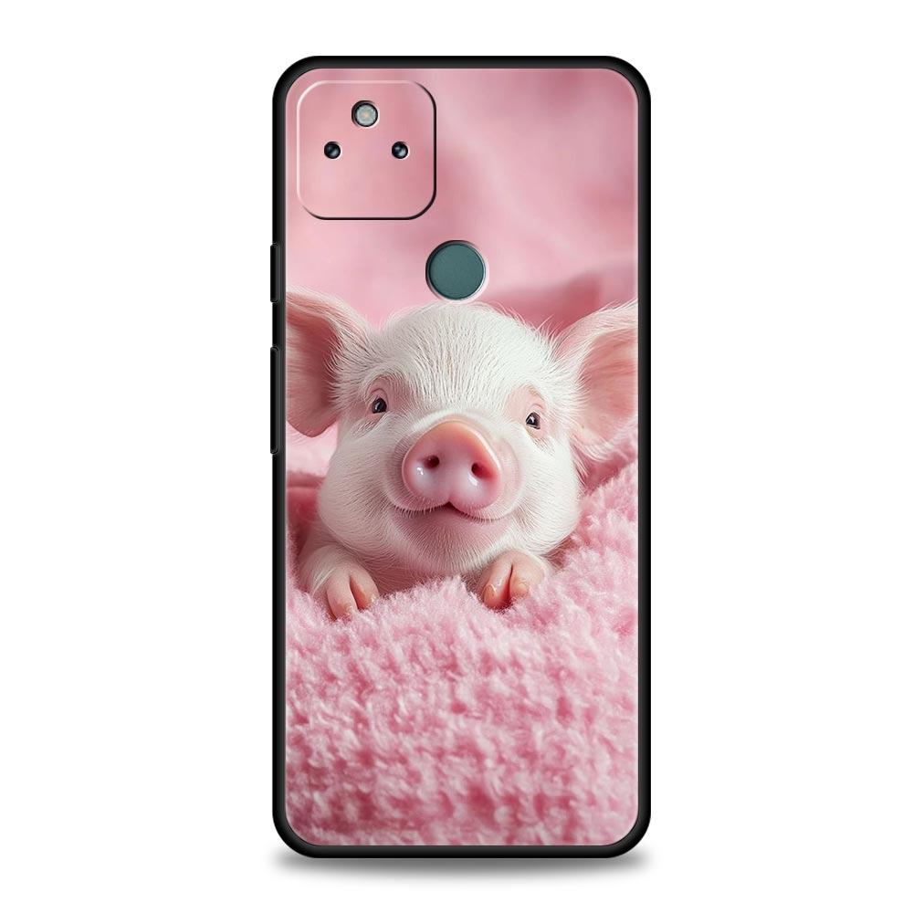 Cute Pig Phone Case Cover for Google Pixel 10 9 8 7 6 9A 8A 7A 6A Pro Shockproof Soft TPU 10 Pro XL Shell Fundas Capas Coque Bag