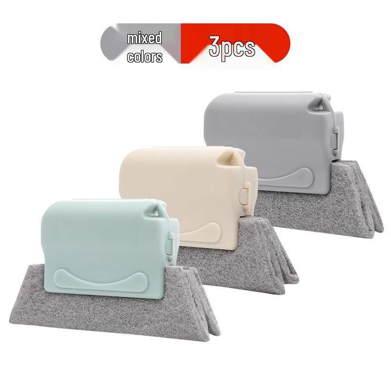 Щетка для чистки пазов окон и дверей с губкой