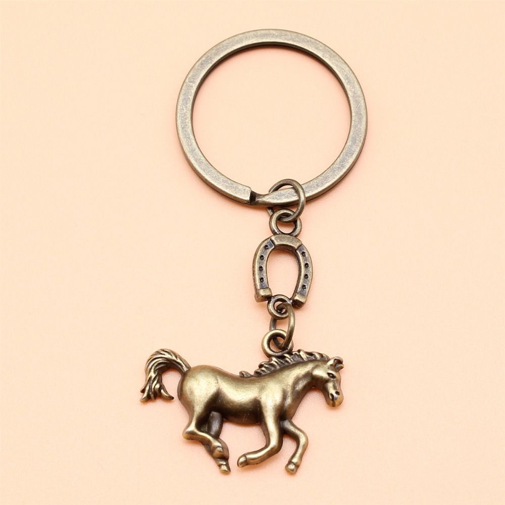 Creative Design Western Cowboy Keychain Metal Keychain Horses Pendant Keyring Key Accessory