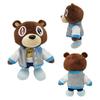 1 шт. Милые плюшевые куклы Kanye Dropout Bear Канье Уэст Выпускник Мягкие набивные куклы для декора комнаты дома Для ребенка Подарок на день рождения Рождество