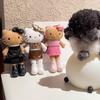 Long Leg Hello Kitty Leopard Print Black Skin Love Pendant Plush Doll Cute Schoolbag Keychain Charm Stuffed Toy Gift