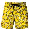 Rubber Duck Boxing Muay Thai Kickboxing Training Shorts Print Quick Dry Martial Art Boxer Unisex Men Women Kid Fighting Fitness Sport Gym Workout