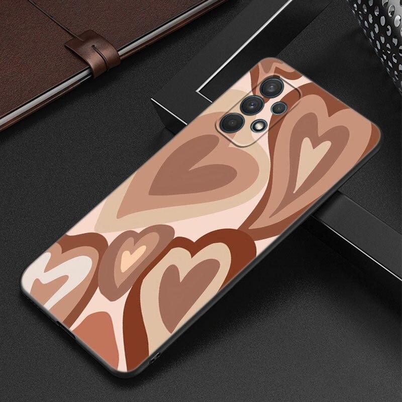 Чехол с узором в виде фиолетового сердца и вихря для Samsung Galaxy A12 A22 A31 A32 A50 A51 A70 A71 A72 A11 A21S A02S A10S A20S A30S A52 S 5G