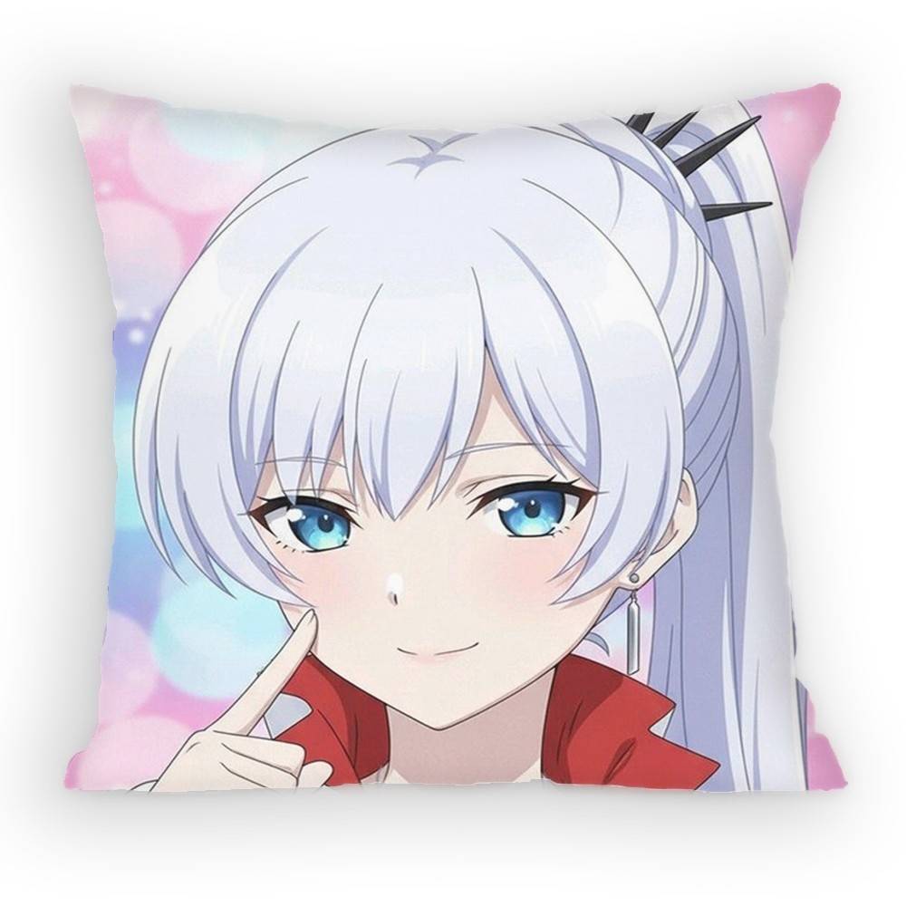 RWBY ICE Queendom Weiss Schnee Pillow Case Sofa Living Room for Bedroom car Headboard Backrest Cushion Square Cushion Nap Time